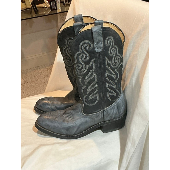 Men’s Iron Age safety shoe cowboy boots size 8 1/2 D vintage - Picture 1 of 9